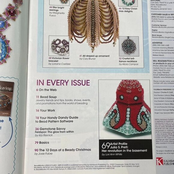 Bead & Button Magazine Jewelry Crafting Book u December 2016 Issue 136 - Picture 5 of 8